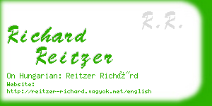 richard reitzer business card